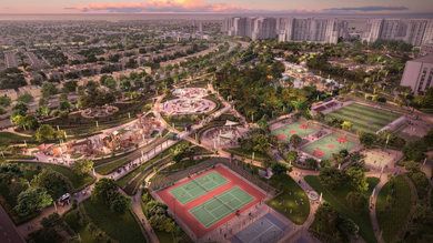 Yas Park Views 是开发商 Aldar Properties 推出的全新住宅项目,为买家提供舒适、豪华、休闲和娱乐的独特组合。这片地中海绿洲与周围的自然环境和谐地融为一体,成为一个理想的居住地。
该项目包括 3、4 和 5 间卧室的豪华别墅,配备一流的设施。该建筑群的建筑风格体现了地中海的最佳传统:具有清晰几何线条的矮别墅甚至会让最挑剔的买家满意。
每栋别墅均按照最高的质量和功能标准进行设计,并经过精心设计的布局以确保最大程度的舒适度。其内部装饰简洁、质量上乘,彰显了居住者的高品 Yas Park Views