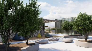 The "Kislorod" residential complex is located in the center of Sochi, in the Bytkha district, surrounded by convenient infrastructure, parking areas, and green spaces.
This business-class residential complex is situated on the northern slope of Moun Kislorod