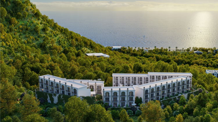 Wyndham Grand Residences Batumi Gonio. Riviera es el único hotel adosado de Batumi. Su finalización está prevista para 2025. El complejo consta de casas adosadas únicas de tres plantas (130 a 151 m², acristalamiento panorámico) situadas en la ladera Wyndham Grand Residences Batumi Gonio. Riviera