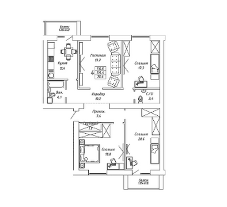 The Washington residential complex, located on the left bank of Astana in a prestigious area, is a harmonious combination of modern architectural style and thoughtful infrastructure. The spacious and bright apartments meet high standards of comfort, Washington