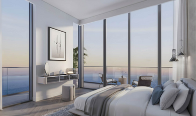 Ellington Properties has unveiled Cala Del Mar, a 16-story residential development located on Al Marjan Island. It offers a collection of studios and one to three-bedroom apartments, as well as a single four-bedroom residence.
The offered units rang Cala Del Mar