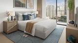 Marina Shores is an elegant 53-story skyscraper in the heart of Dubai Marina, offering one to five-bedroom apartments and a five-bedroom penthouse with direct access to the Promenade boulevard. All residences feature panoramic views of the sea, Palm Marina Shores