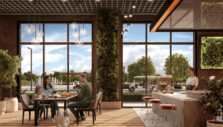 The Rodnye Prostory (Native Spaces) residential complex is located in the Znamensky settlement northeast of Krasnodar, near the Vostochny Obkhod highway. This provides residents with excellent transport connectivity, allowing car owners to reach the РОДНЫЕ ПРОСТОРЫ