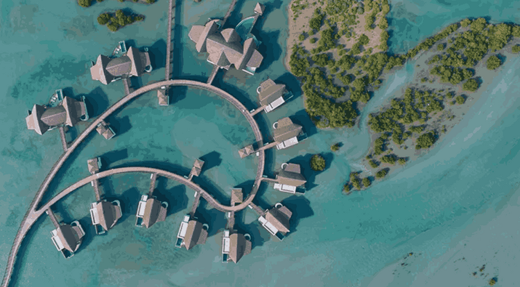 NB Collection is an exclusive waterfront development by RAK Properties located on Hayat Island in Ras Al Khaimah. This complex features only 11 three-storey 4-bedroom villas with a total area of 421-466 square meters. The size of the land plots range NB Collection
