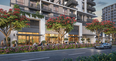 HAYA on the park de NSHAMA ofrece apartamentos de 1 a 3 habitaciones y dúplex de 3 habitaciones en un edificio de 14 pisos. Las residencias cuentan con cocinas totalmente equipadas y balcones con vistas al parque central de Town Square Dubai. La infr HAYA on the Park