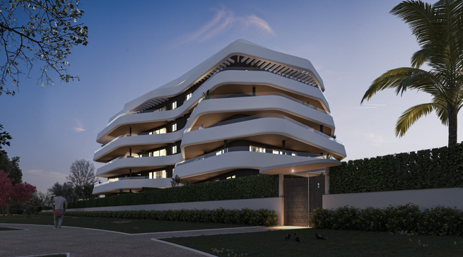 Habitat Alborán Bora – 托雷莫利诺斯,马拉加(Torremolinos, Málaga).
可立即入住的海景高端公寓.
Habitat Alborán Bora 是一座可立即入住的豪华住宅项目,位于托雷莫利诺斯(Torremolinos) 最宁静、最尊贵的区域之一,坐拥阿尔沃兰海(Alborán Sea) 的全景视野。距西班牙发展最快、最具吸引力的城市之一——马拉加市中心仅15分钟车程,该项目为阳光海岸(Costa del Sol)的奢华生活树立了全新标杆。
最后几套在 Habitat Alborán Bora
