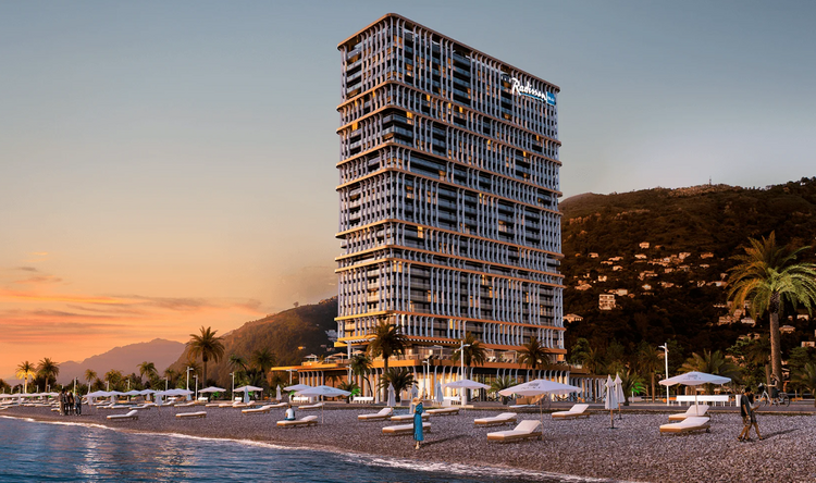 Radisson Blu Residences is an exclusive 5-star residential and investment complex located on the picturesque Black Sea coast. The construction is being carried out in the prestigious in Batumi - Gonio, where mountain and sea air, clean beaches and pr Radisson Blu Residences