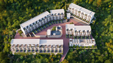 Wyndham Grand Residences Batumi Gonio. Riviera es el único hotel adosado de Batumi. Su finalización está prevista para 2025. El complejo consta de casas adosadas únicas de tres plantas (130 a 151 m², acristalamiento panorámico) situadas en la ladera Wyndham Grand Residences Batumi Gonio. Riviera
