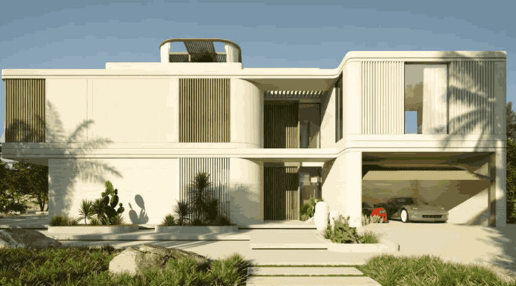 NB Collection is an exclusive waterfront development by RAK Properties located on Hayat Island in Ras Al Khaimah. This complex features only 11 three-storey 4-bedroom villas with a total area of 421-466 square meters. The size of the land plots range NB Collection
