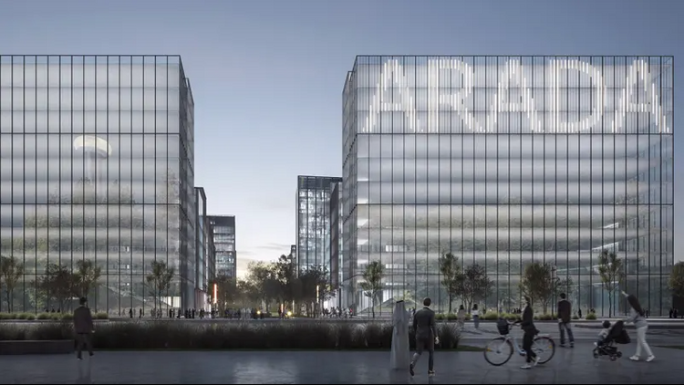 Arada CBD is the region’s first post-pandemic business hub, designed in line with new productivity standards. The total area will be 4.3 million sq. ft. (≈400,000 m²), with the first phase — Cluster 1 — comprising 8 office buildings, 812,000 sq. ft. Arada CBD