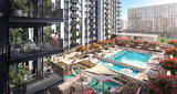 HAYA on the park de NSHAMA ofrece apartamentos de 1 a 3 habitaciones y dúplex de 3 habitaciones en un edificio de 14 pisos. Las residencias cuentan con cocinas totalmente equipadas y balcones con vistas al parque central de Town Square Dubai. La infr HAYA on the Park
