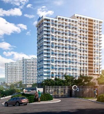 The "Kislorod" residential complex is located in the center of Sochi, in the Bytkha district, surrounded by convenient infrastructure, parking areas, and green spaces.
This business-class residential complex is situated on the northern slope of Moun Kislorod