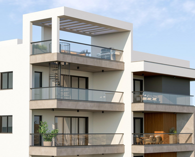 CYVIEW 150
Complejo residencial moderno en el céntrico distrito de Acrópolis, Nicosia. 14 apartamentos exclusivos de 1-3 dormitorios distribuidos en 4 plantas. Edificio energéticamente eficiente Clase A con parking privado y trasteros en una de las z CYVIEW 150