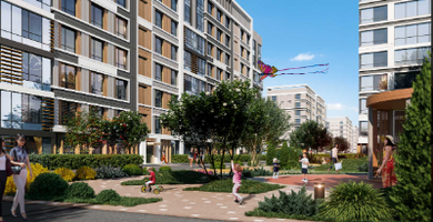 El barrio residencial Respublika se extiende a lo largo del pintoresco eco-parque natural en torno al lago Maly Taldykol, de aproximadamente un kilómetro de longitud. Ubicado entre las calles Syganak y Roza Baglanova, este proyecto encarna el concept Respublika
