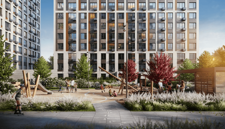 GloraX Pargolovo is a large-scale comfort-class residential complex located in the Vyborgsky District of Saint Petersburg, designed as a self-sufficient neighborhood where everything needed for daily life is within walking distance.
The complex comp GloraX Pargolovo