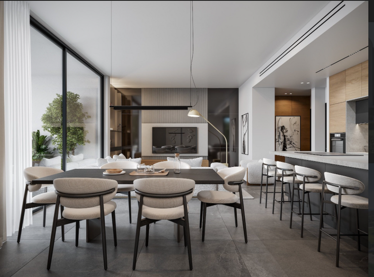Desarrollo residencial que combina un bloque de 11 apartamentos, ubicado en una zona familiar exclusiva llamada Agios Athanasios.
El edificio incluye estudios, apartamentos de una y dos habitaciones en las plantas 1.ª a 3.ª, y dos impresionantes átic Avenir Residences