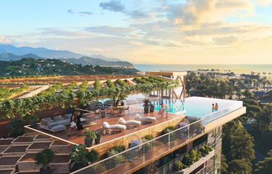 Serenade project is located next door to another project of the developer - Queen's Residence. It is one 16-storey building with 315 turnkey apartments. Serenade