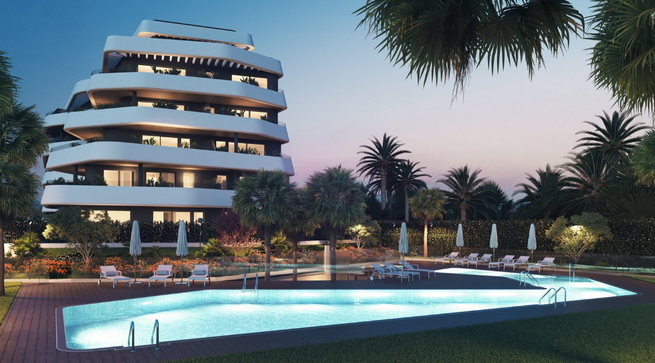 Habitat Alborán Bora – 托雷莫利诺斯,马拉加(Torremolinos, Málaga).
可立即入住的海景高端公寓.
Habitat Alborán Bora 是一座可立即入住的豪华住宅项目,位于托雷莫利诺斯(Torremolinos) 最宁静、最尊贵的区域之一,坐拥阿尔沃兰海(Alborán Sea) 的全景视野。距西班牙发展最快、最具吸引力的城市之一——马拉加市中心仅15分钟车程,该项目为阳光海岸(Costa del Sol)的奢华生活树立了全新标杆。
最后几套在 Habitat Alborán Bora