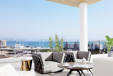 Roy Terraces — Business-Class Comfort Just 80 Meters from the Sea
Roy Terraces (Plus 21) is a stylish new residential development in the heart of Mackenzie — one of Larnaca’s most desirable tourist districts. This elegant project features two modern Roy Terraces ( Plus 21)