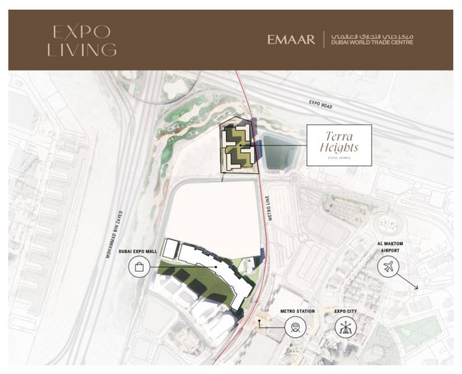 Terra Heights en Expo Living de Expo City ofrece un enfoque moderno de vida urbana. Situado a minutos del centro de transporte de Dubái y del Aeropuerto Internacional Al Maktoum, el complejo combina arquitectura cuidadosamente planificada, patios ver Terra Heights