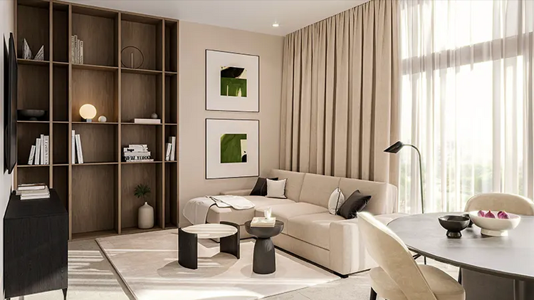 V1TER is a modern 25-story residential complex designed for those who seek to combine the energy of Dubai with the comfort of private living. The project’s location ensures quick access to major transport arteries and business centers, while offering V1TER