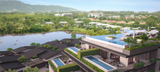 Laguna Lakelands Waterside Residences representa la armonía entre espacio, agua y luz en un entorno arquitectónico moderno.
El edificio de siete plantas ofrece apartamentos de una a tres habitaciones, donde el cielo infinito se funde con la serenida Laguna Lakelands Waterside Residences