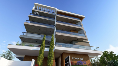 CYVIEW 150
Complejo residencial moderno en el céntrico distrito de Acrópolis, Nicosia. 14 apartamentos exclusivos de 1-3 dormitorios distribuidos en 4 plantas. Edificio energéticamente eficiente Clase A con parking privado y trasteros en una de las z CYVIEW 150