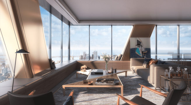 The One — Símbolo de altura, innovación y lujo en el corazón de Toronto
Concepto del proyecto
The One, desarrollado por Mizrahi Developments, redefine los estándares de la arquitectura de lujo en Canadá. Este impresionante rascacielos, ubicado en l The One