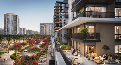 HAYA on the park de NSHAMA ofrece apartamentos de 1 a 3 habitaciones y dúplex de 3 habitaciones en un edificio de 14 pisos. Las residencias cuentan con cocinas totalmente equipadas y balcones con vistas al parque central de Town Square Dubai. La infr HAYA on the Park