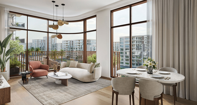 Savannah es un proyecto residencial de lujo de NSHAMA ubicado en la vibrante Town Square. El complejo ofrece apartamentos de 1 a 3 dormitorios y dúplex de tres dormitorios. El área de los objetos es de 60 m2. m a 168 m2. Cada residencia contará con b Savannah