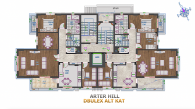 Arter HILL — a Business-Class Residential Project by ARTER YAPI
Arter HILL is a modern residential complex developed by ARTER YAPI, located in one of Antalya’s most promising districts — Kepez, on the elevated area of Masadağı. The project combines Arter HILL