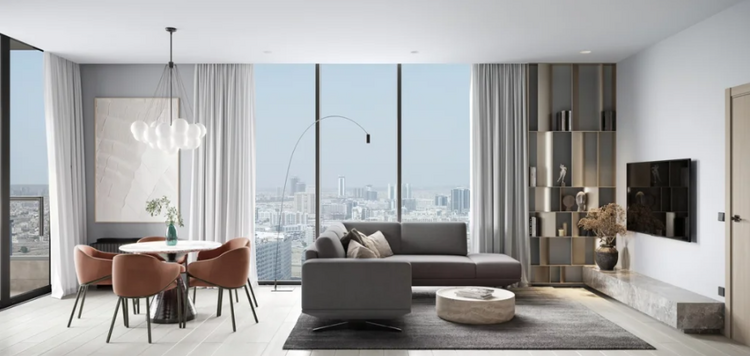 RA1N is a modern 25-story residential complex located in the heart of Jumeirah Village Circle, one of the fastest-growing districts of New Dubai. The project embodies the idea of balance between urban dynamism and private comfort: key landmarks and b RA1N