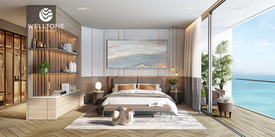 Welltone Luxury Residence —— 海岸之心的建筑优雅与宁静之美
项目概念
Welltone Luxury Residence 是由 Danh Khôi Group 开发的高端住宅项目,位于越南 庆和省芽庄市(Nha Trang)Cồn Tân Lập 海滨核心地段。
项目秉承 健康生活(wellness-living) 理念,将舒适、美学与身心平衡融为一体,打造真正意义上的高端海居生活方式。
项目旨在营造一个充满海洋气息与建筑艺术之美的空间,融合自然清新、优雅设计与 Welltone Luxury Residence