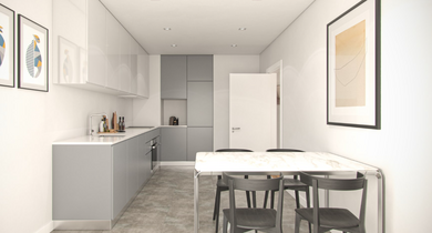 BENFICA 722
Nueva vivienda en el corazón de Benfica: luz, espacio y vida urbana
Benfica 722 es un nuevo proyecto residencial ubicado en el mismo corazón del histórico barrio de Benfica en Lisboa. El complejo se encuentra a solo 200 metros del famoso Benfica 722