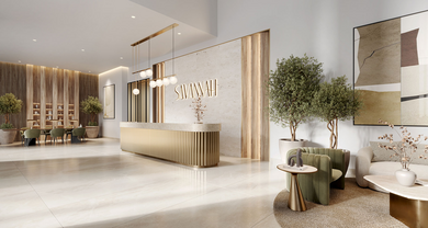 Savannah es un proyecto residencial de lujo de NSHAMA ubicado en la vibrante Town Square. El complejo ofrece apartamentos de 1 a 3 dormitorios y dúplex de tres dormitorios. El área de los objetos es de 60 m2. m a 168 m2. Cada residencia contará con b Savannah