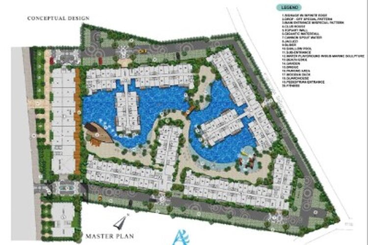 Atlantis Condo Resort Pattaya 不仅仅是一个住宅小区,而是真正的冒险水上乐园式度假村。这里营造了独特的氛围——从人工沙滩和“瀑布帘”泳池,到巨大的装饰船只、小桥以及儿童水上乐园。每一天都像是在主题度假村度假,让幻想成为现实的一部分。 该项目占地约 17 600 平方米,由 5 栋 8 层建筑组成,共有 1,100 套公寓。由 Blue Sky Group 开发,并于 2015 年竣工,打造出独特的“冒险生活”理念,距离中天海滩仅几分钟路程。
住户可享受度假式配套设施 Atlantis Condo Resort Pattaya