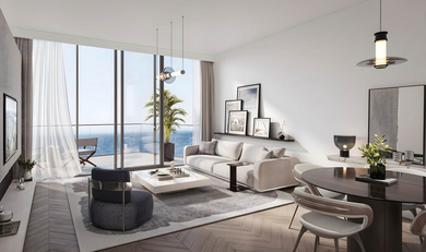 Ellington Properties has unveiled Cala Del Mar, a 16-story residential development located on Al Marjan Island. It offers a collection of studios and one to three-bedroom apartments, as well as a single four-bedroom residence.
The offered units rang Cala Del Mar