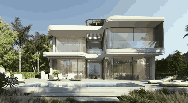 NB Collection is an exclusive waterfront development by RAK Properties located on Hayat Island in Ras Al Khaimah. This complex features only 11 three-storey 4-bedroom villas with a total area of 421-466 square meters. The size of the land plots range NB Collection